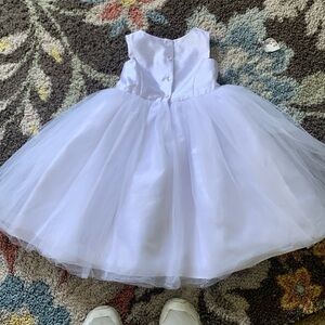 Flower girl dress David's Bridal White